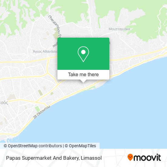 Papas Supermarket And Bakery map