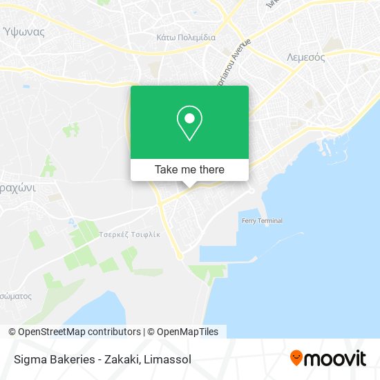 Sigma Bakeries - Zakaki map