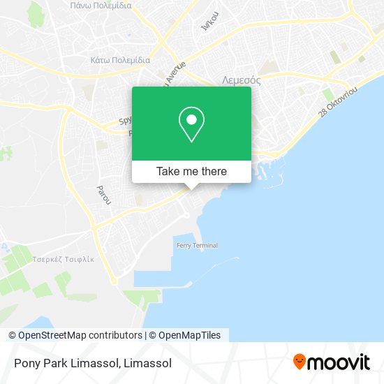 Pony Park Limassol map