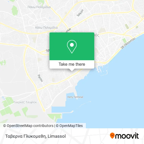 Ταβερνα Γλυκομεθη map