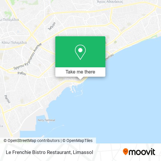 Le Frenchie Bistro Restaurant map