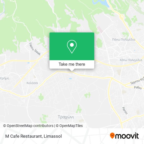M Cafe Restaurant map