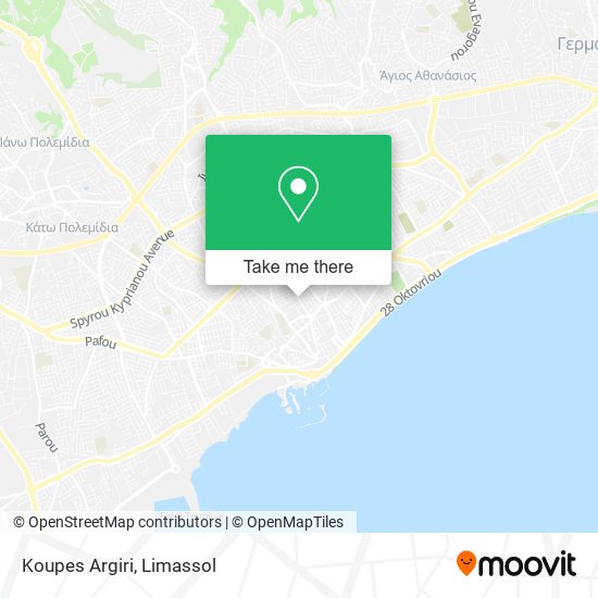Koupes Argiri map