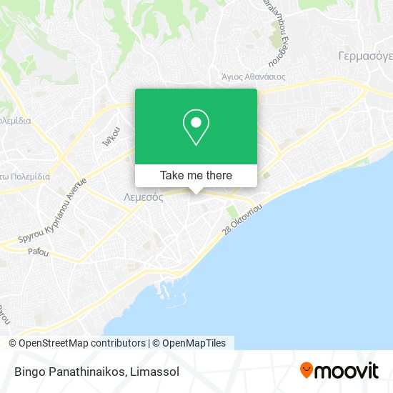 Bingo Panathinaikos map