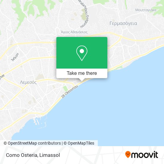 Como Osteria map