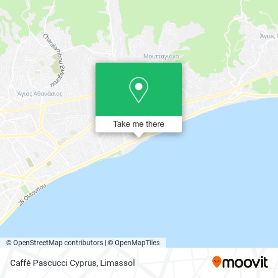 Caffè Pascucci Cyprus map