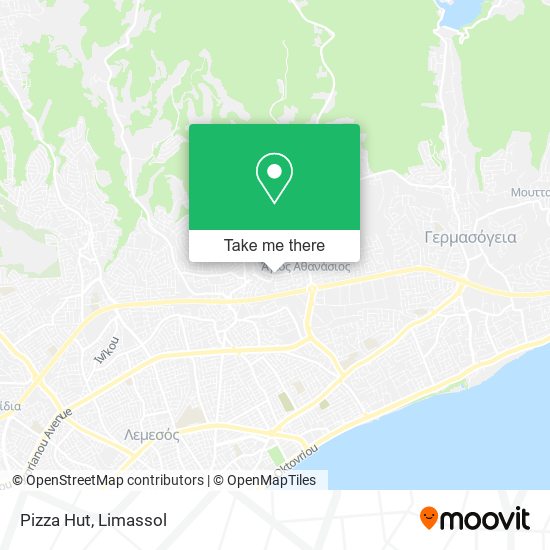 Pizza Hut map
