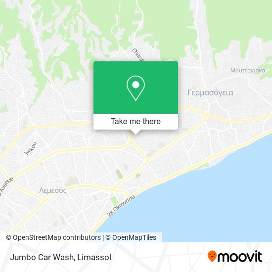Jumbo Car Wash map