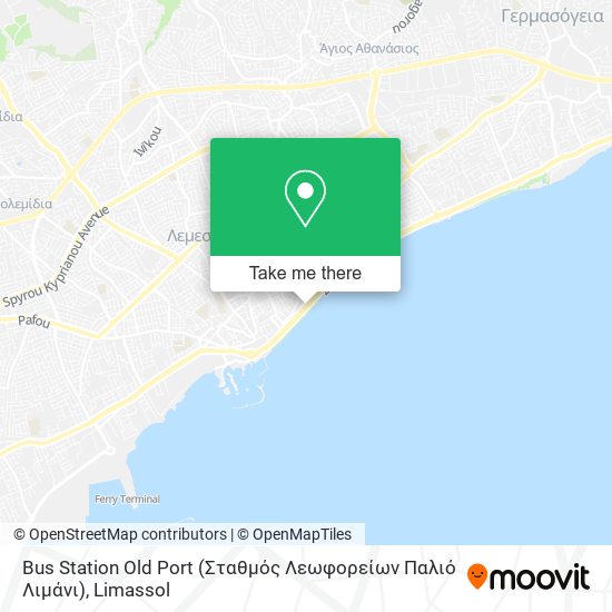 Bus Station Old Port (Σταθμός Λεωφορείων Παλιό Λιμάνι) map