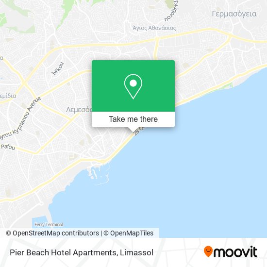 Pier Beach Hotel Apartments map