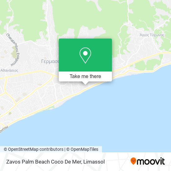 Zavos Palm Beach Coco De Mer map