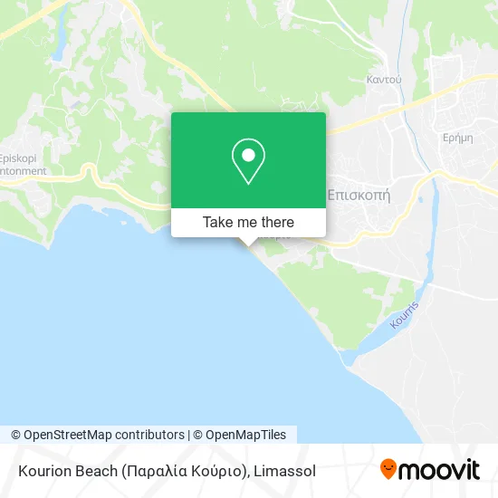 Kourion Beach (Παραλία Κούριο) map