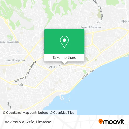 Λανίτειο Λυκείο map