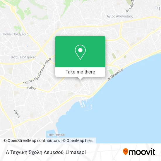 A Τεχνικη Σχολή Λεμεσού map