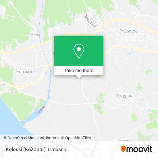 Kolossi (Κολόσσι) map