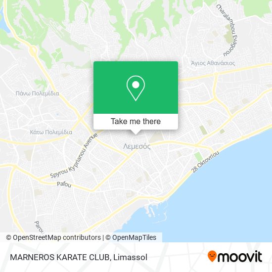MARNEROS KARATE CLUB map