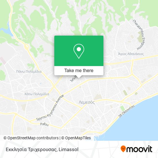 Εκκλησία Τριχερουσας map
