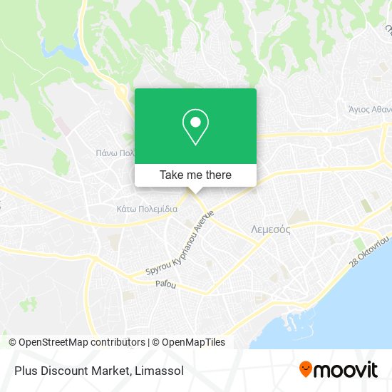 Plus Discount Market map