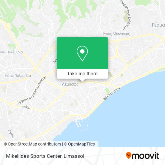 Mikellides Sports Center map