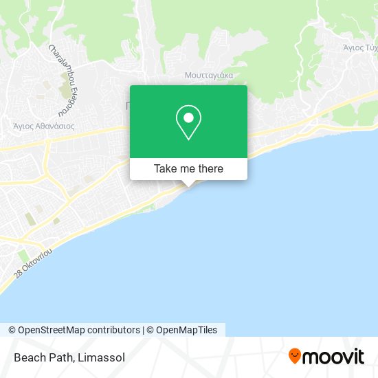Beach Path map