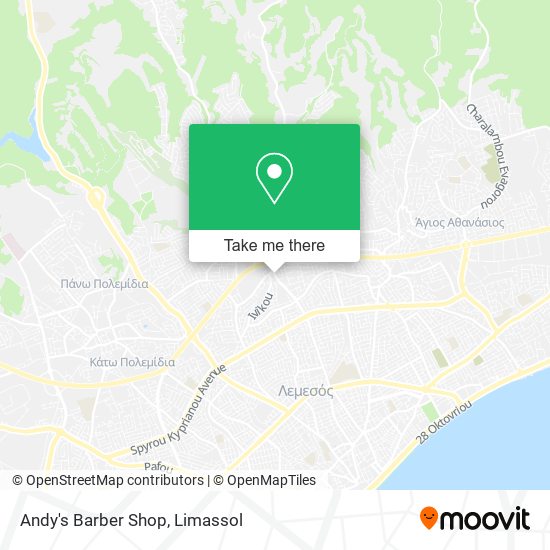 Andy's Barber Shop map