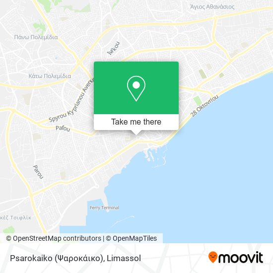 Psarokaiko (Ψαροκάικο) map