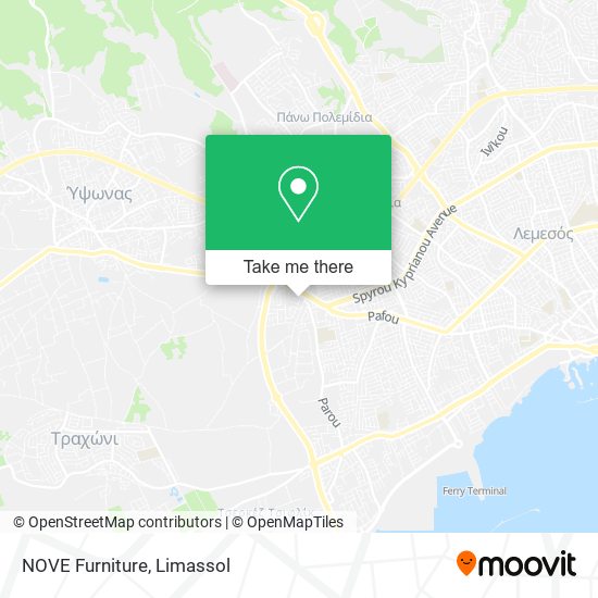 NOVE Furniture map