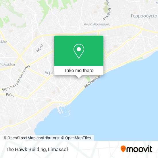 The Hawk Building map