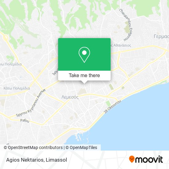 Agios Nektarios map