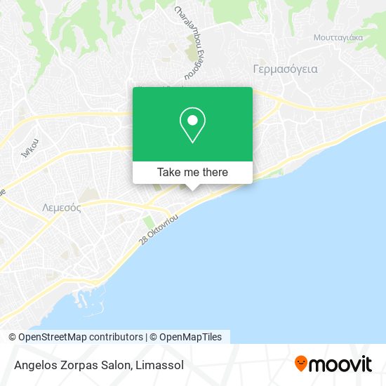 Angelos Zorpas Salon map