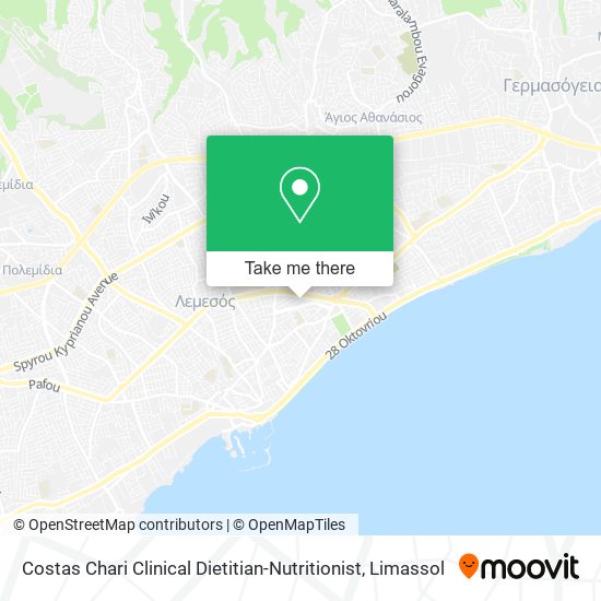 Costas Chari Clinical Dietitian-Nutritionist map