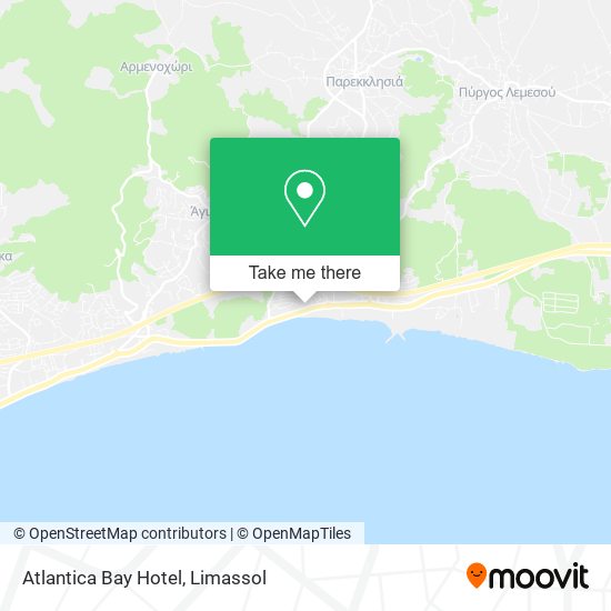 Atlantica Bay Hotel map