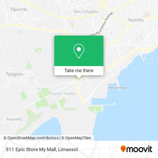 511 Epic Store My Mall map