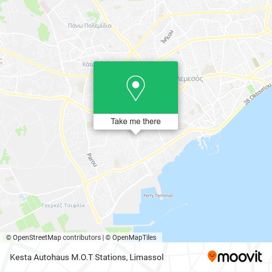 Kesta Autohaus M.O.T Stations map