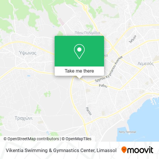 Vikentia Swimming & Gymnastics Center map