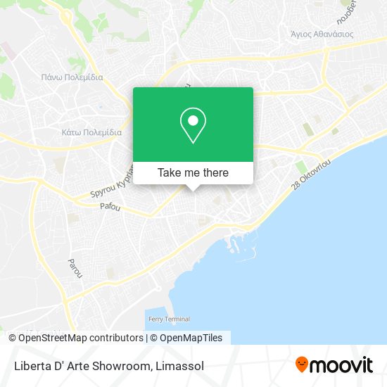 Liberta D' Arte Showroom map