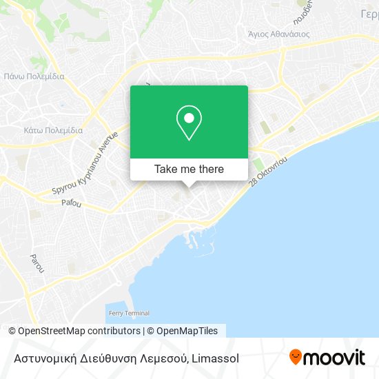 Αστυνομική Διεύθυνση Λεμεσού map