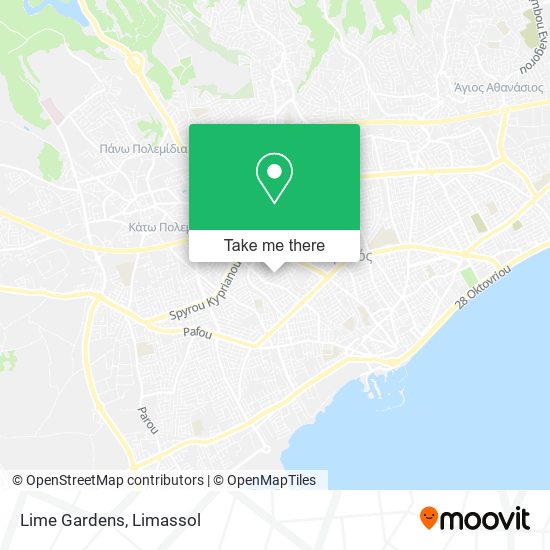 Lime Gardens map