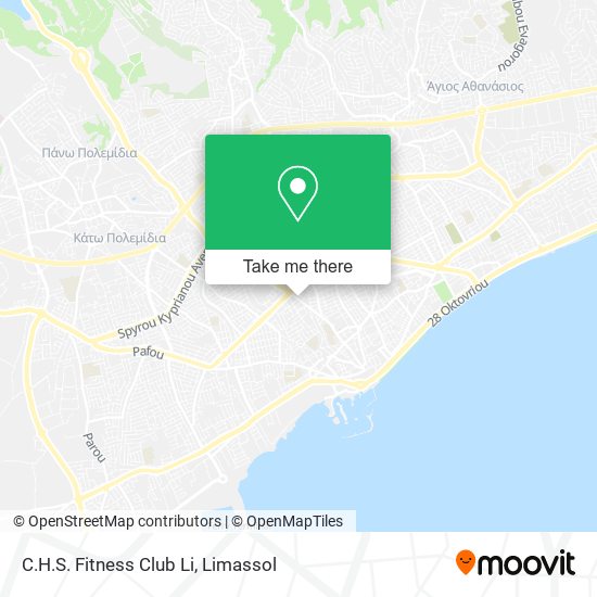 C.H.S. Fitness Club Li map