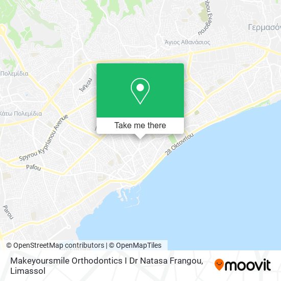 Makeyoursmile Orthodontics I Dr Natasa Frangou map