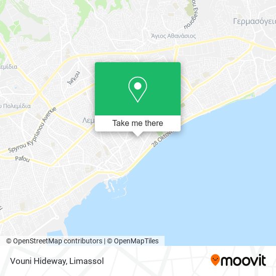 Vouni Hideway map