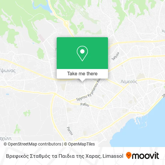 Βρεφικός Σταθμός τα Παιδια της Χαρας map