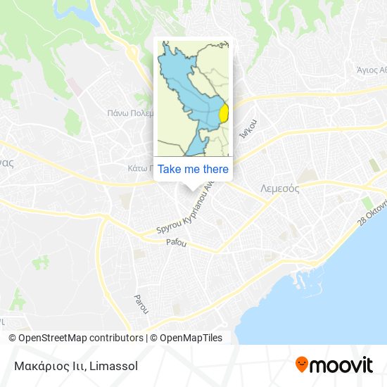 Μακάριος Ιιι map