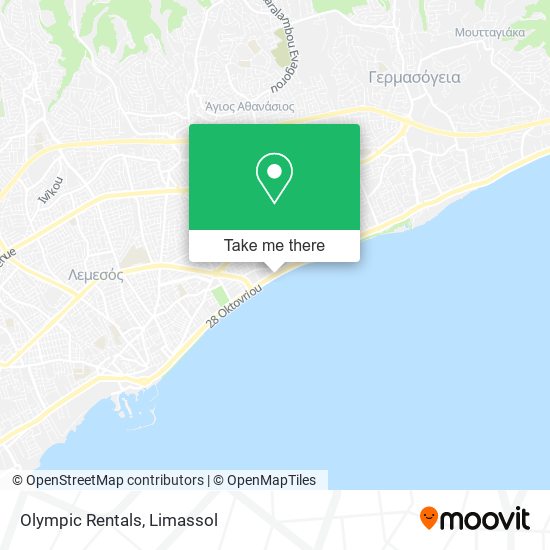 Olympic Rentals map
