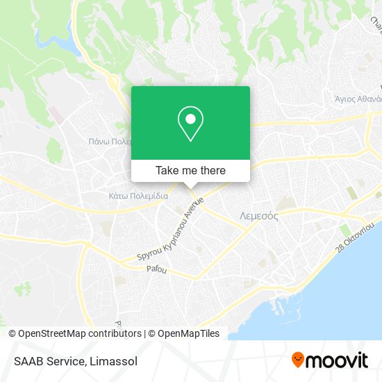 SAAB Service map