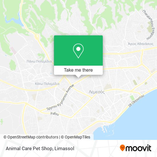 Animal Care Pet Shop map