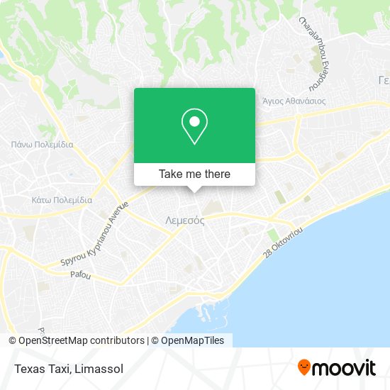 Texas Taxi map