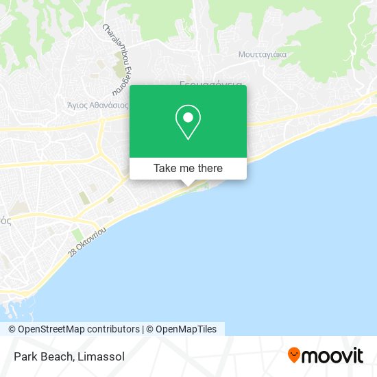 Park Beach map