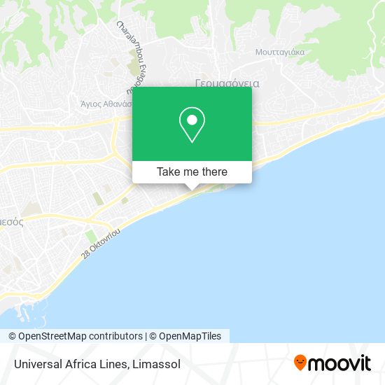 Universal Africa Lines map