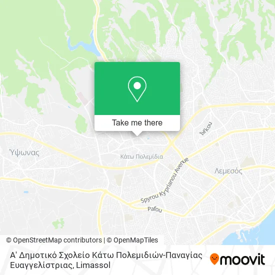 Α' Δημοτικό Σχολείο Κάτω Πολεμιδιών-Παναγίας Ευαγγελίστριας map